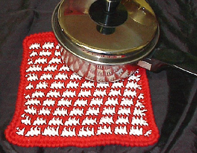 Candy Cane Hotpad