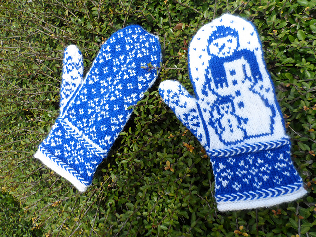 Snowman Mittens