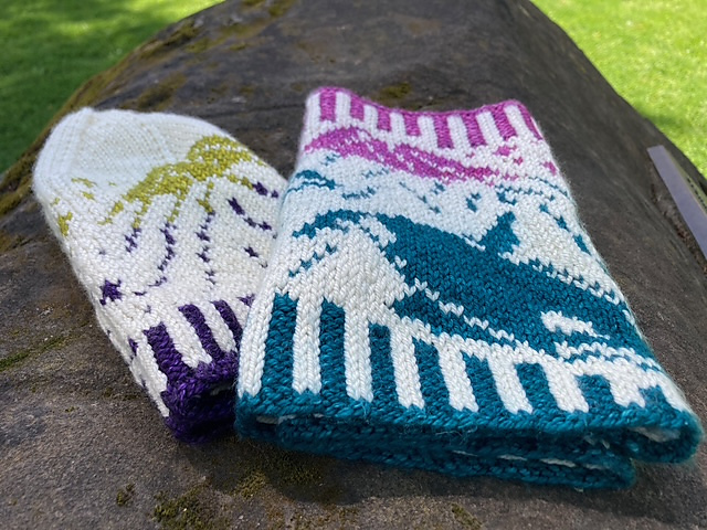 Dancing Orca Cowl and Hat