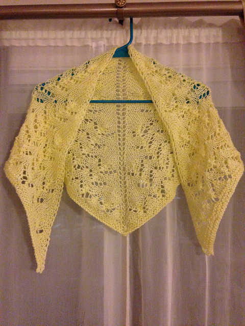 Citrus Chevron Shawlette