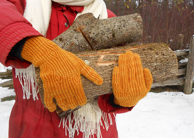 Ravelry: Woodgrain Gloves pattern by Amanda Carrigan