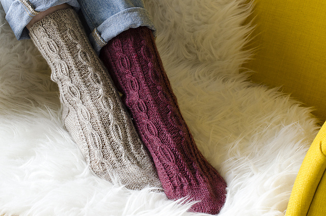 Burgundy Socks