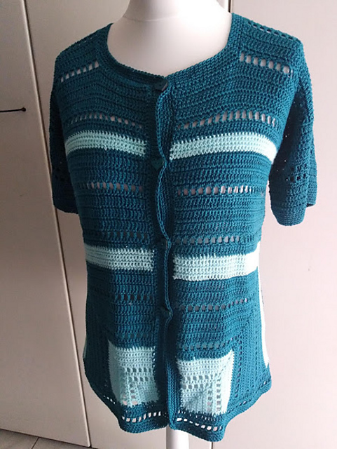 Cardigan  onde di giada