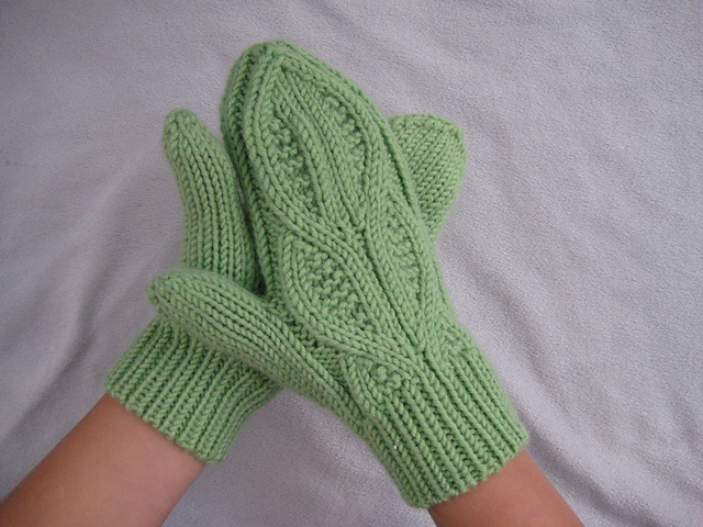 Mittens Double helix Child size