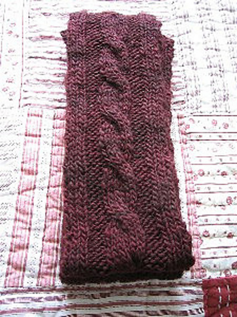 Cabled Scarf