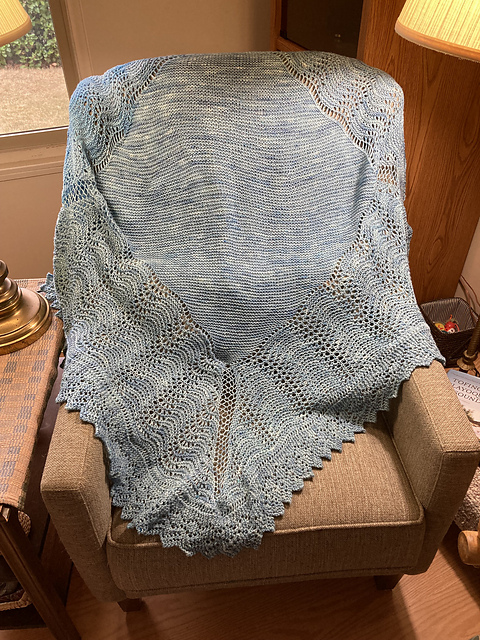 Shetland Lace Christening Shawl