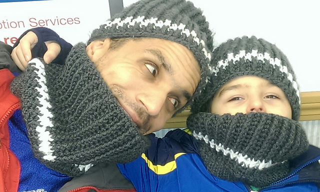 Striped Cowl for Boys and Men