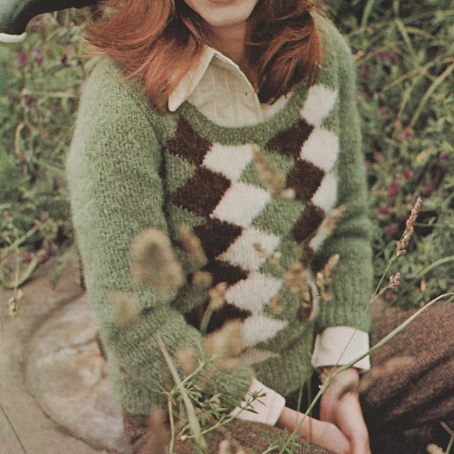 Argyle Front Pullover