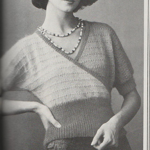 Surplice Sweater