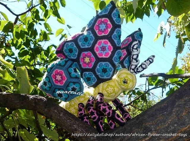 African Flower Twisty the Butterfly