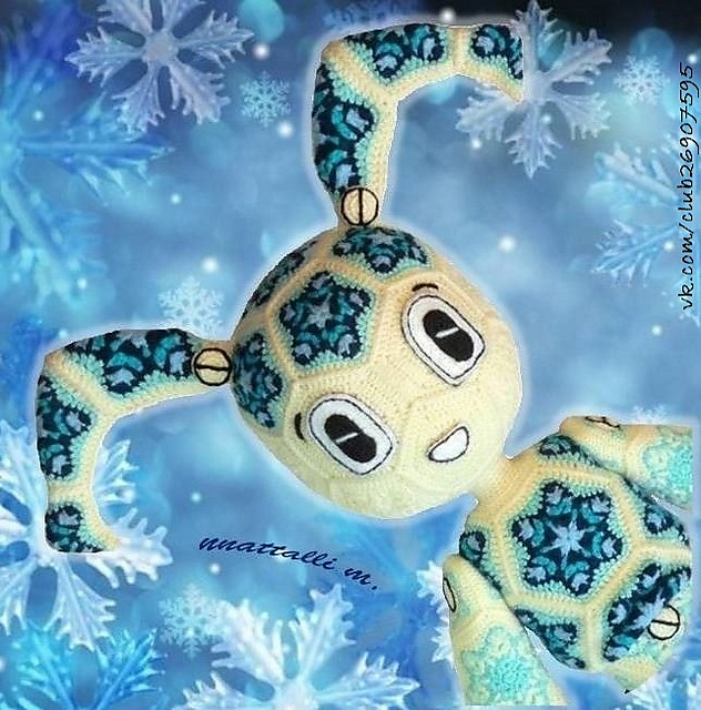 not African flower but Snowflake Robo-Snowgirl