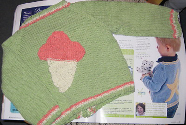 Starfish/Ice Cream Cardigan