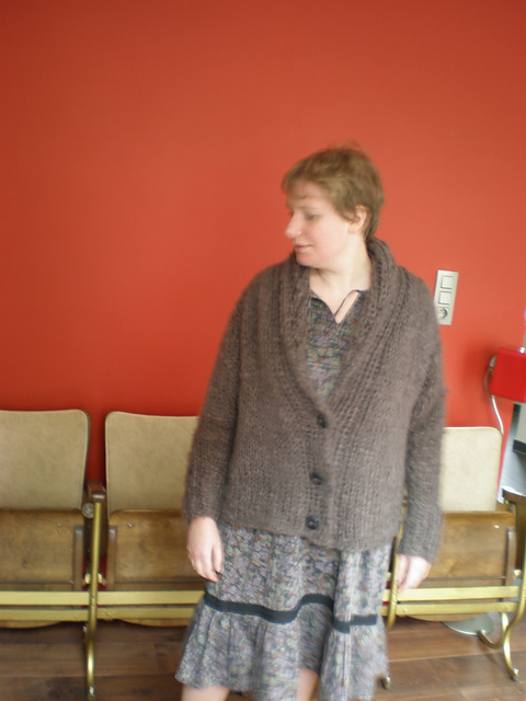 Veste col châle Laine du Terroir et Kid mohair