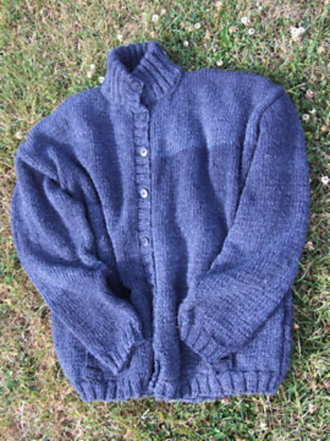 Unisex Cardigan with Buttons or Zipper