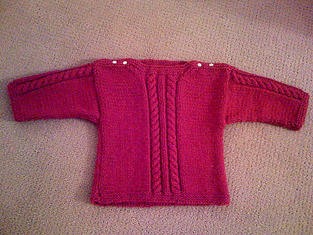 Turquoise Cable Sweater