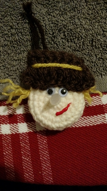 Lighted Scarecrow Ornament