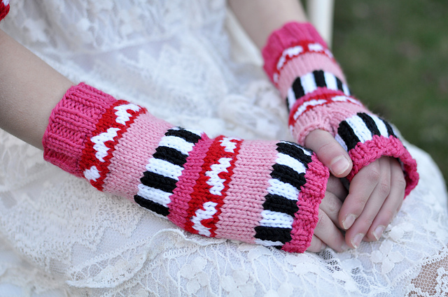 All My Heart Fingerless Gloves
