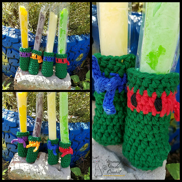Ninja Turtle Ice Pop Cozies
