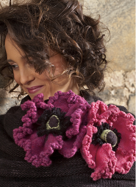 Escher's Oriental Poppy Cowl