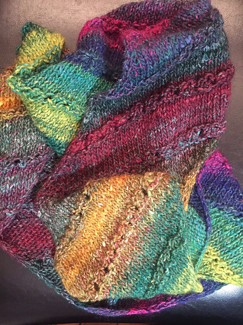 Noro Diagonal Chain Loop Scarf
