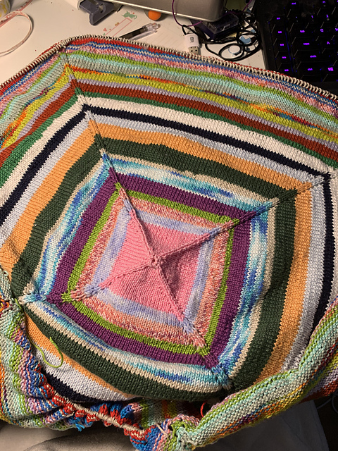 Knit your granny square blanket