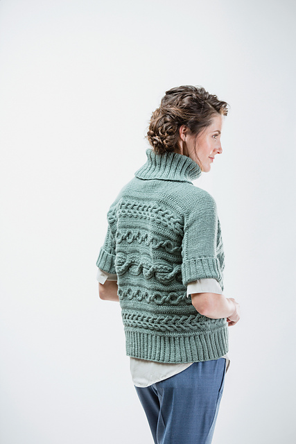 Ravelry: Sourcebook Sideways Pullover pattern by Norah Gaughan