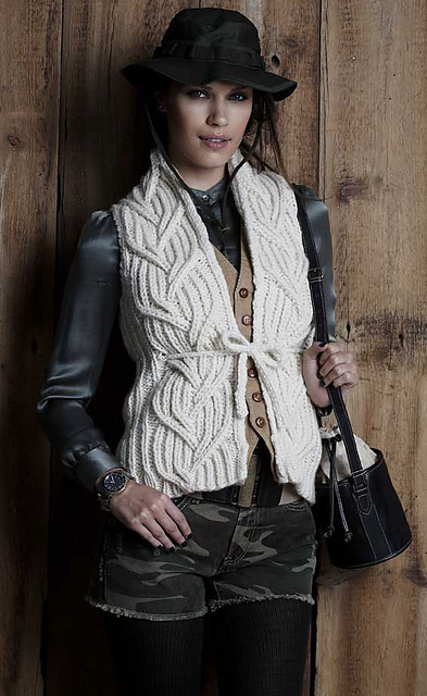 Cabled Vest