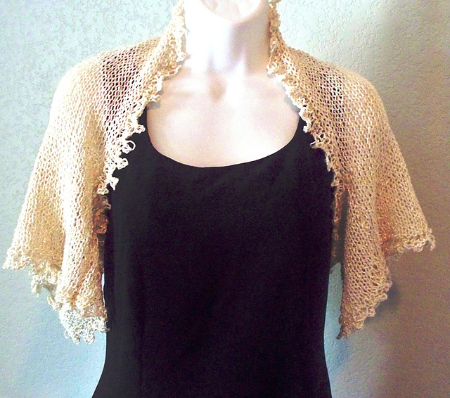 Picot Edge Silk Summer Shrug