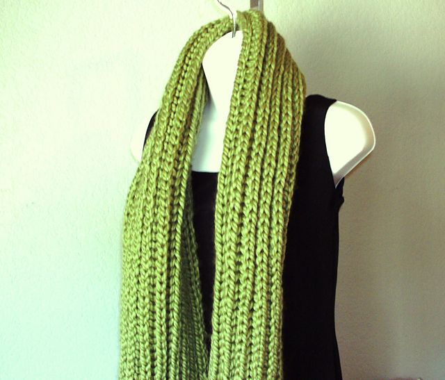 Chunky Rib-Tastic Long Scarf
