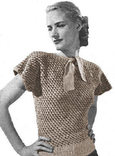 Tweed Sweater Top