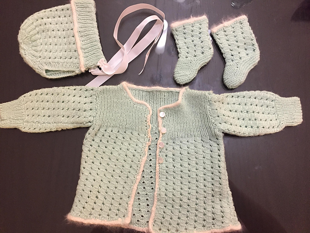Knitted Baby Set #207