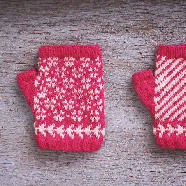 Small Tiny Fingerless Mittens