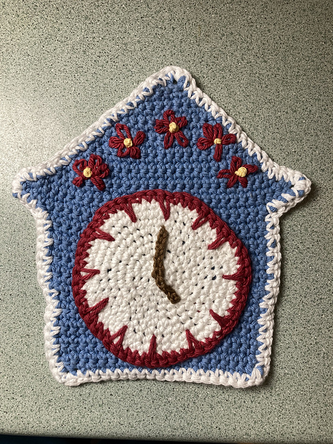 Clockhouse Pot Holder