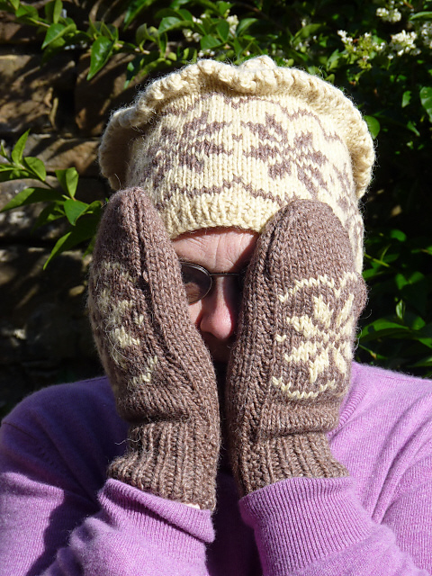 Snowflake Hat and Mitts