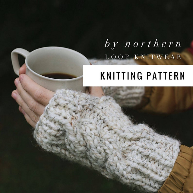 Cable Knit Fingerless Gloves