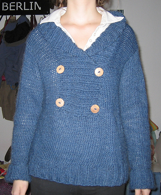 Schalkragen-Pulli im Gucci-Look