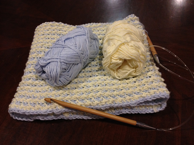 Lilacs and Roses Baby Afghan