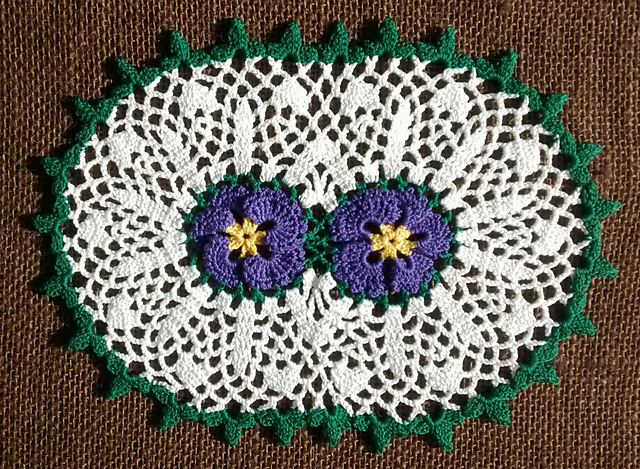 Double Pansy Doily