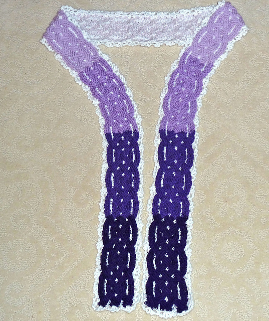 Gradient Cable Scarf