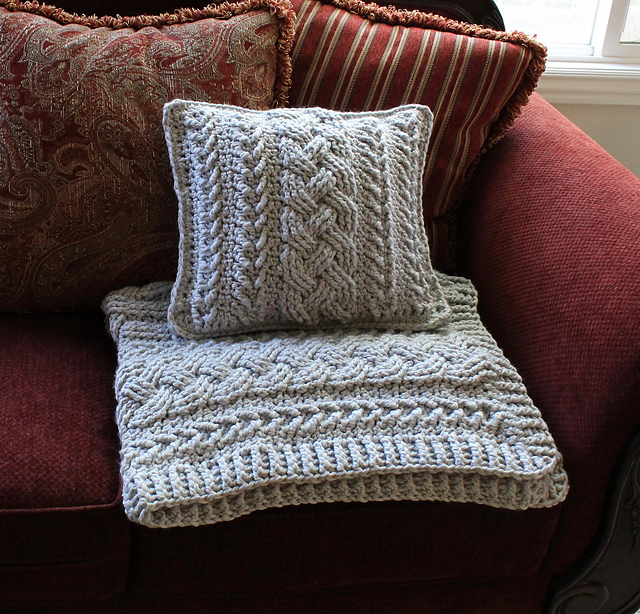 Irish Lullaby Cable Pillow