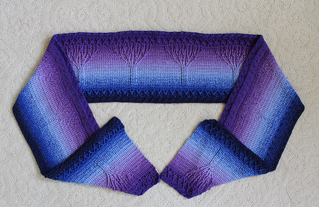 Entwined In Twilight Shawl