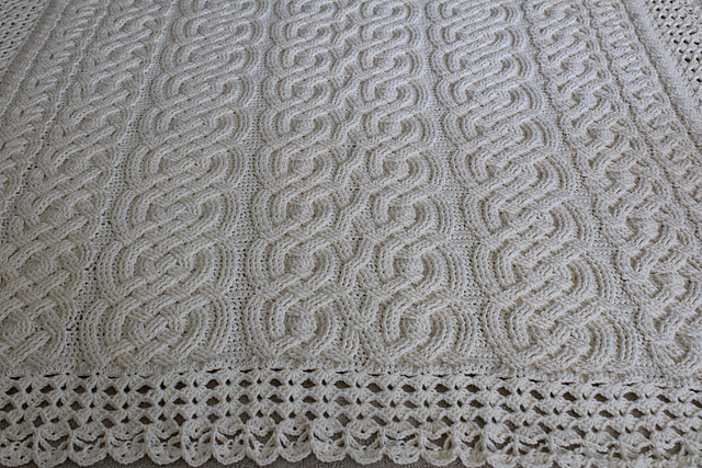 Skara Brae Cable Blanket