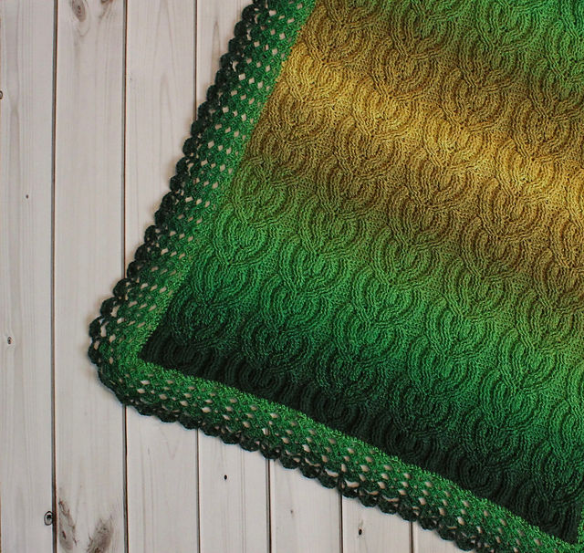 Celtic Forest Cable Blanket