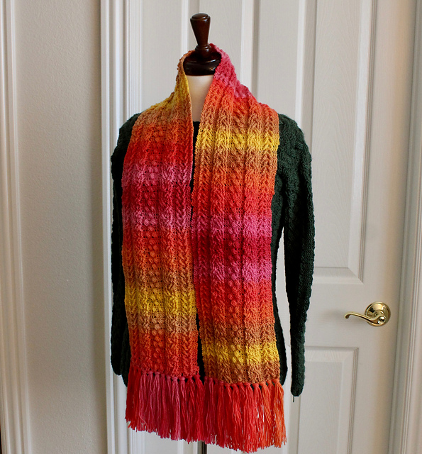 Saffron Cable Scarf