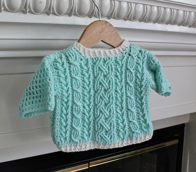 Inverness Cable Baby Sweater