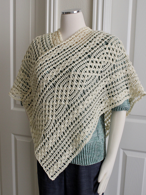 Lace Cable Poncho