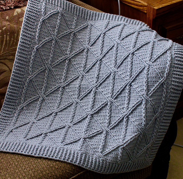 Barleycove Cable Baby Blanket