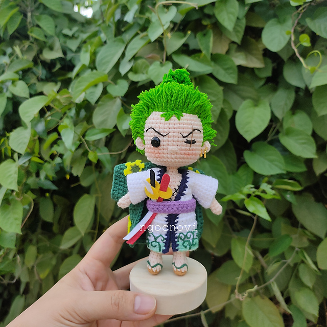 創作人形 rosycraft_doll グリーンのワンピースで 創作人形