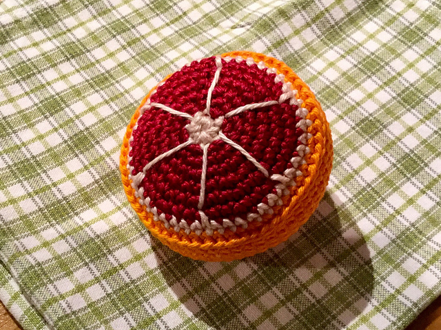 Halbierte Blutorange