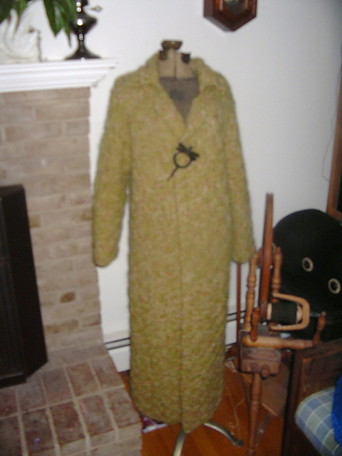 Double-Breasted Mohair Coat